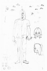 estudos de personagem